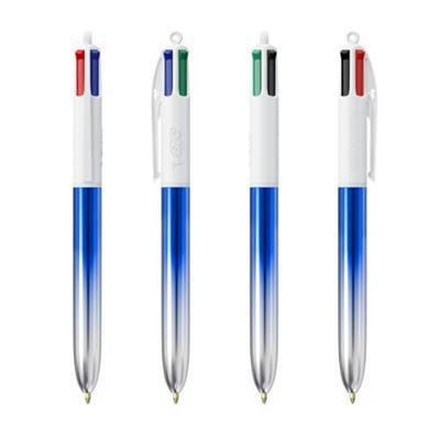 Stylo BIC 4 en 1 au design bicolor Proodax Bleu