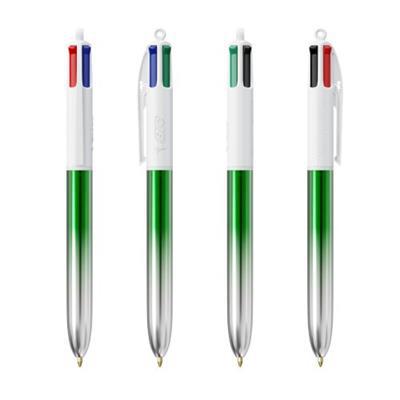 Stylo BIC 4 en 1 au design bicolor Proodax Vert