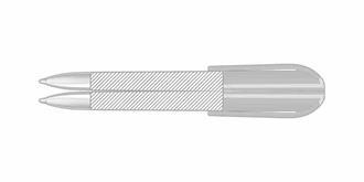 Stylo BIC à bille chromé haut de gamme Saven - Marquage autour