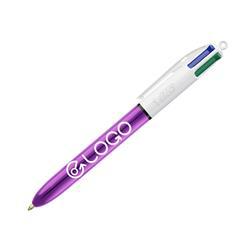 OBG PUB - Stylo bille BIC 4 Couleurs métallisé brillant Gold