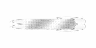 Stylo à bille BIC avec design moderne Fatibo - Marquage autour