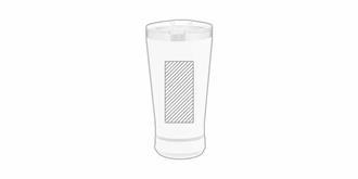 Gobelet isotherme avec haut-parleur Bluetooth Lofy - Marquage Verso