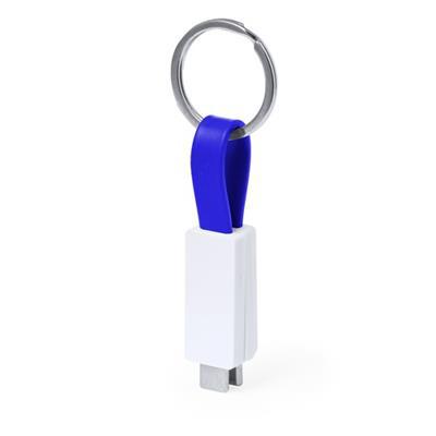 OBG PUB - Chargeur porte-clés USB Type C 65W durable Bekast Bleu Chargeur porte-clés USB Type C 65W durable Bekast Bleu