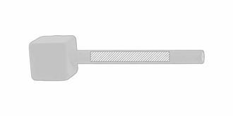 Crayon Éternel en carton recyclé avec support Mans - Marquage Recto