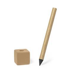 OBG PUB - Crayon Éternel en carton recyclé avec support Mans