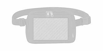 Sac banane bandoulière en polyester RPET Goffy - Marquage Recto