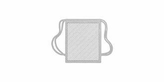 Sac à dos robuste en polyester avec cordons Giany - Marquage Recto