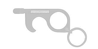 Porte-Clés Anti contact en ABS Ciman - Marquage Recto