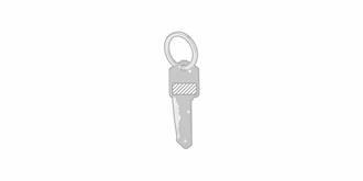 Canif pratique en forme de clé en aluminium Gaddy - Marquage Recto