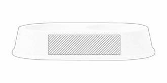 Gamelle pour animaux de compagnie robuste Dumbo - Marquage Recto