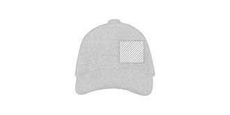 Casquette en polyester de haute qualité Niodana - Impression Gauche