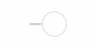 Pai Pai en polyester résistant et bambou Manar - Impression sur poignée