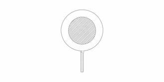 Pai Pai en polyester résistant et bambou Manar - Marquage Recto