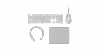 Set Gamer rétroéclairés avec lumière LED Mapison - A l'avant