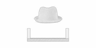 Chapeau élégant en paille de papier robuste Synto - Marquage Recto