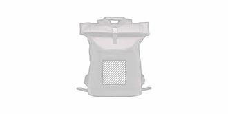 Sac à dos enroulable pratique en PU Solime - Marquage Recto