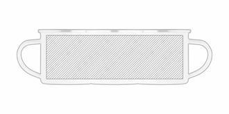 Mug vintage en métal avec couche d'émail Dario - Marquage autour