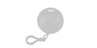 Poncho imperméable en Plastique Izy - Marquage Recto