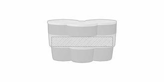 Gobelet simple paroi en PP et liège 300ml Soyde - Marquage autour