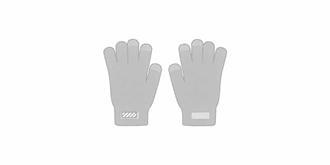 Gants tactiles pour smartphone en RPET Zanoibe - Impression Gauche