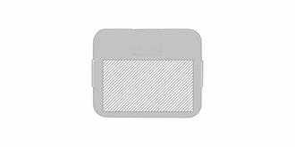 Hub USB 4 ports en ABS durable Hillary - Marquage Recto