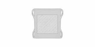 Sac à dos robuste avec cordon en coton recyclé Rey - Marquage Verso