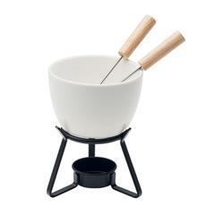 OBG PUB - Set à fondue en céramique et bois 240ml Sidonia