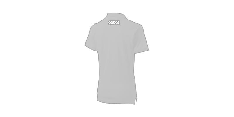 OBG.PUB - Polo manches courtes femme 100 % coton Forehander - Impression arrière en haut Polo manches courtes femme 100 % coton Forehander - Impression arrière en haut