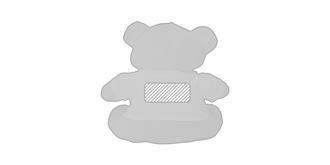 Mignon ours en peluche habillé grand format Bearry - Marquage Verso