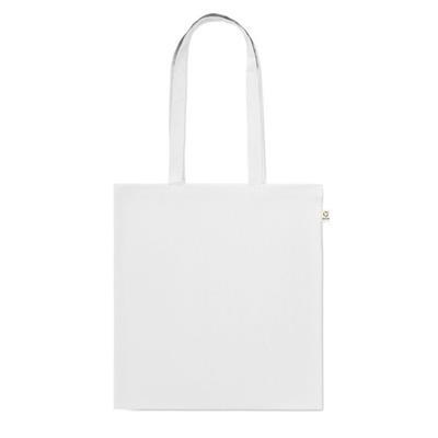Sac shopping en coton recyclé coloré Classy Blanc