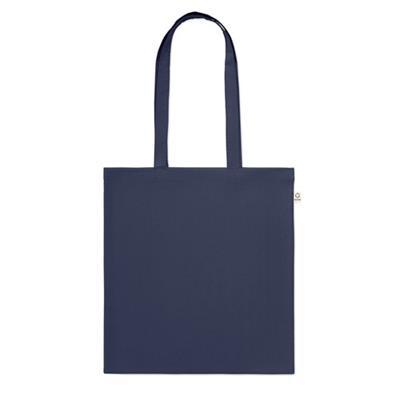 Sac shopping en coton recyclé coloré Classy Bleu marine
