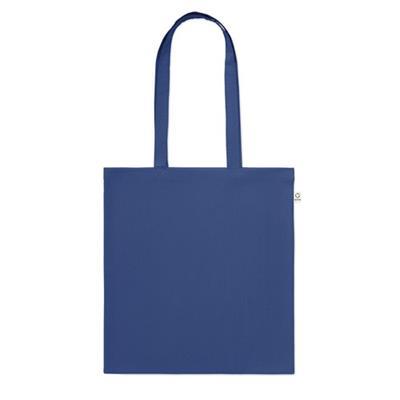 Sac shopping en coton recyclé coloré Classy Bleu roi