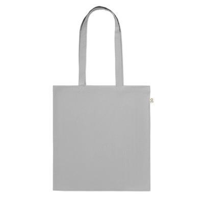 Sac shopping en coton recyclé coloré Classy Gris Perle