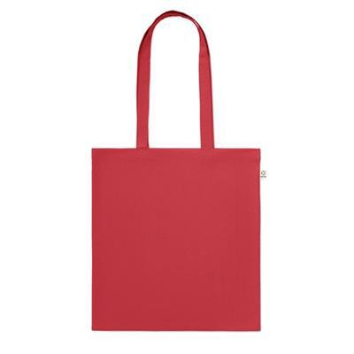 Sac shopping en coton recyclé coloré Classy Rouge
