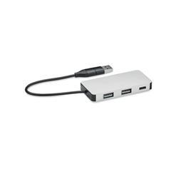 OBG PUB - Hub USB 3 ports en aluminium avec câble 20cm Made