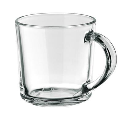 Mug en verre avec smiley sur le fond 230 ml Clarty Transparent