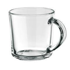 Mug en verre avec smiley sur le fond 230 ml Clarty