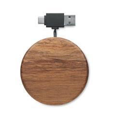 OBG PUB - Chargeur sans fil 15W durable en acacia Cosis
