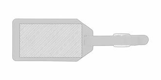 Étiquette pour bagage en simili cuir robuste Loko - Marquage Recto