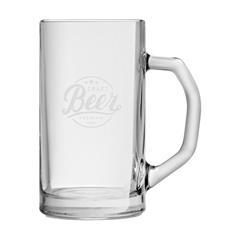 OBG PUB - Bock à bière 490 ml en verre transparent Locky