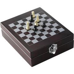 OBG PUB - Set à vin 5 pièces en métal avec jeu d'échecs Jack