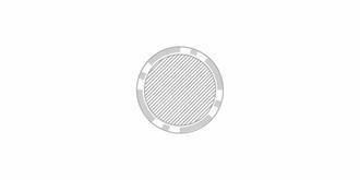 Porte-clés jeton de poker Casino - Marquage Verso