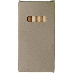 OBG PUB - Set de 6 crayons de couleur écologique en bois Dom