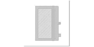 Carnet A5 avec couverture en PET recyclé Nib - Marquage Recto