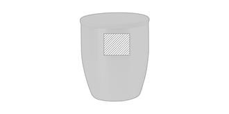 Gobelet thermique acier inoxydable 280ml Basel - Marquage Recto