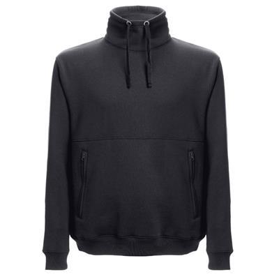 Sweat-shirt unisexe coton/polyester Velnius Noir