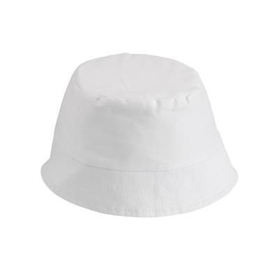 Chapeau bob pour enfant polyester Panamer Blanc