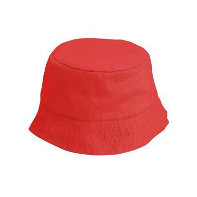 Chapeau bob pour enfant polyester Panamer Rouge