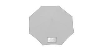 Parapluie à ouverture automatique pongé Scorfani - Impression 7ème pan du parapluie