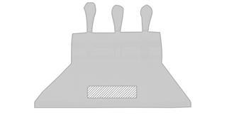 Plateau avec accessoires à fromage en bambou Maji - Impression Bas